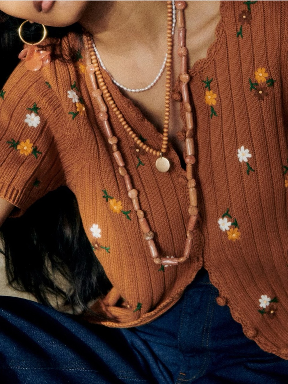 NWT Sezane Ilane Cardigan in Camel size S